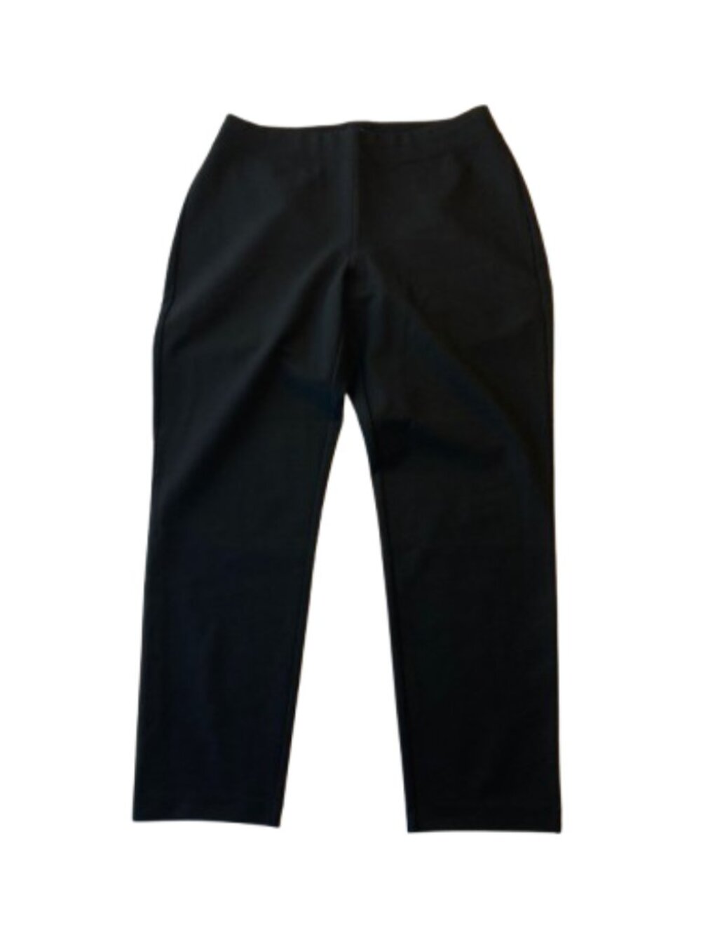 Eileen Fisher Tencel Stretch Knit Ankle Pants Womens Medium M PETITE Black NEW